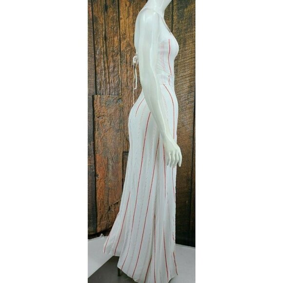 New Flynn Skye Joy Jumper Womens Small Spanish Stripe Red White Jumpsuit - Picture 9 of 12